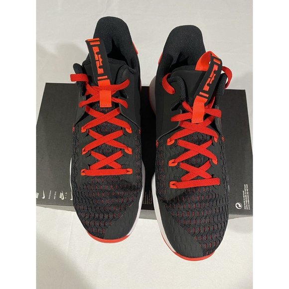 New Mens Size 12 Black Red Nike Lebron Witness V Basketball Shoes CQ9380 005